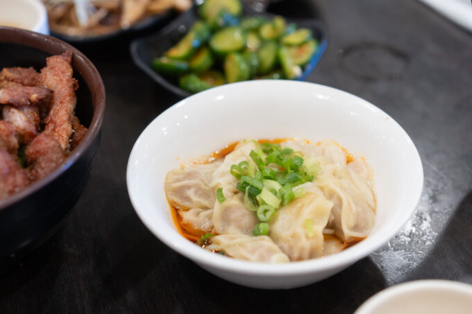 A&J wontons in chili oil