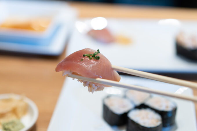 albacore nigiri sushi