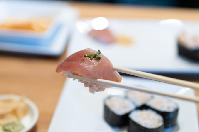 albacore nigiri sushi