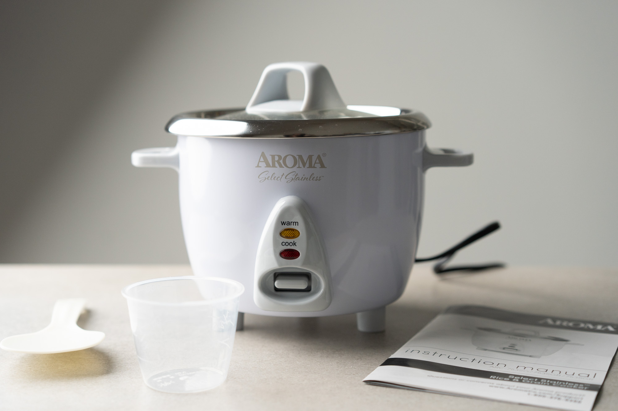 Aroma Rice Cooker Instructions & Recipe (small & digital cooker)