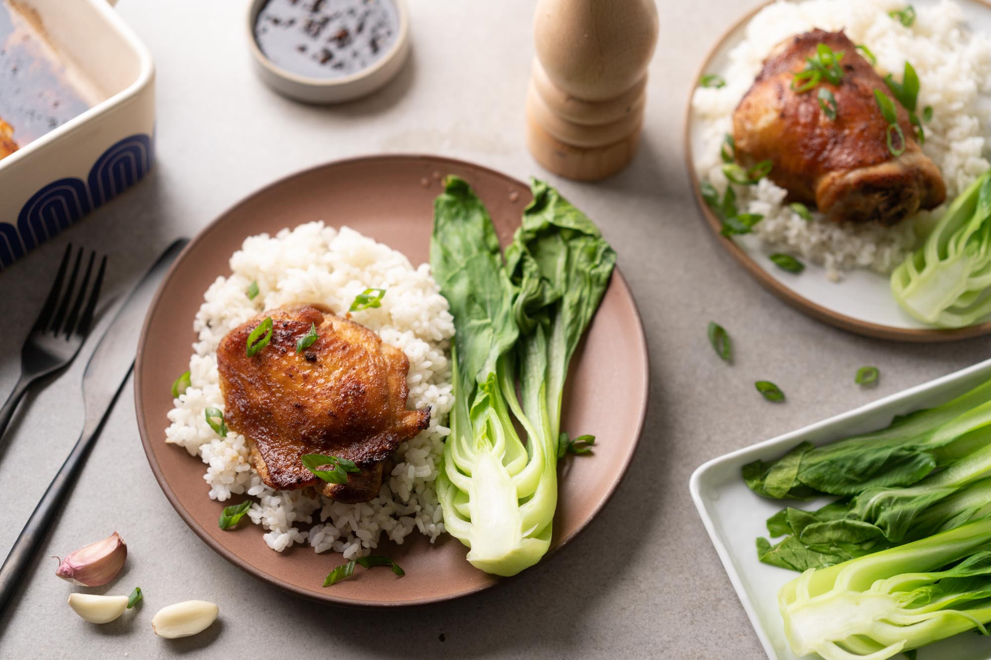 Asian baked chicken thighs
