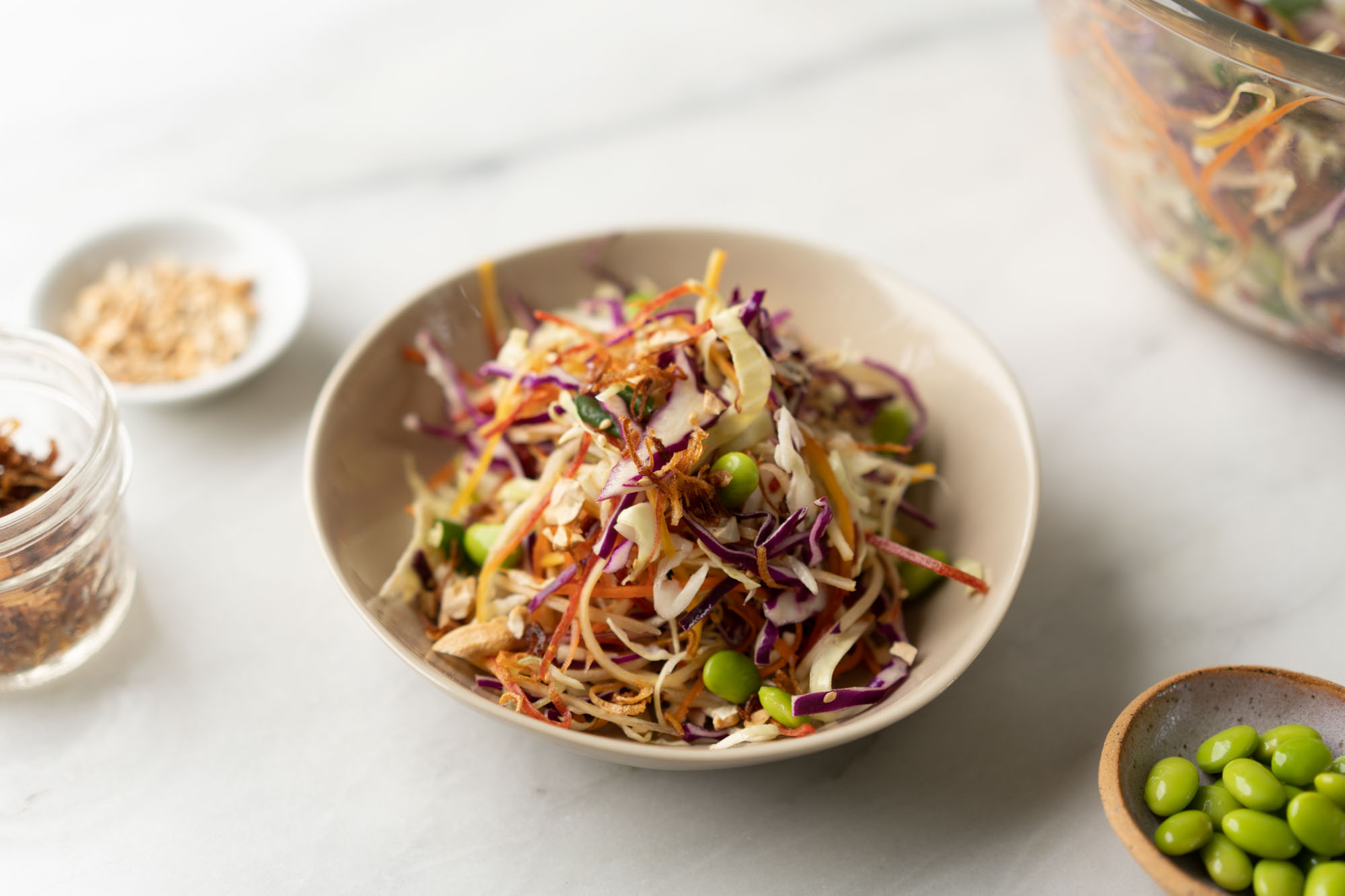 asian coleslaw w/ sesame vinaigrette