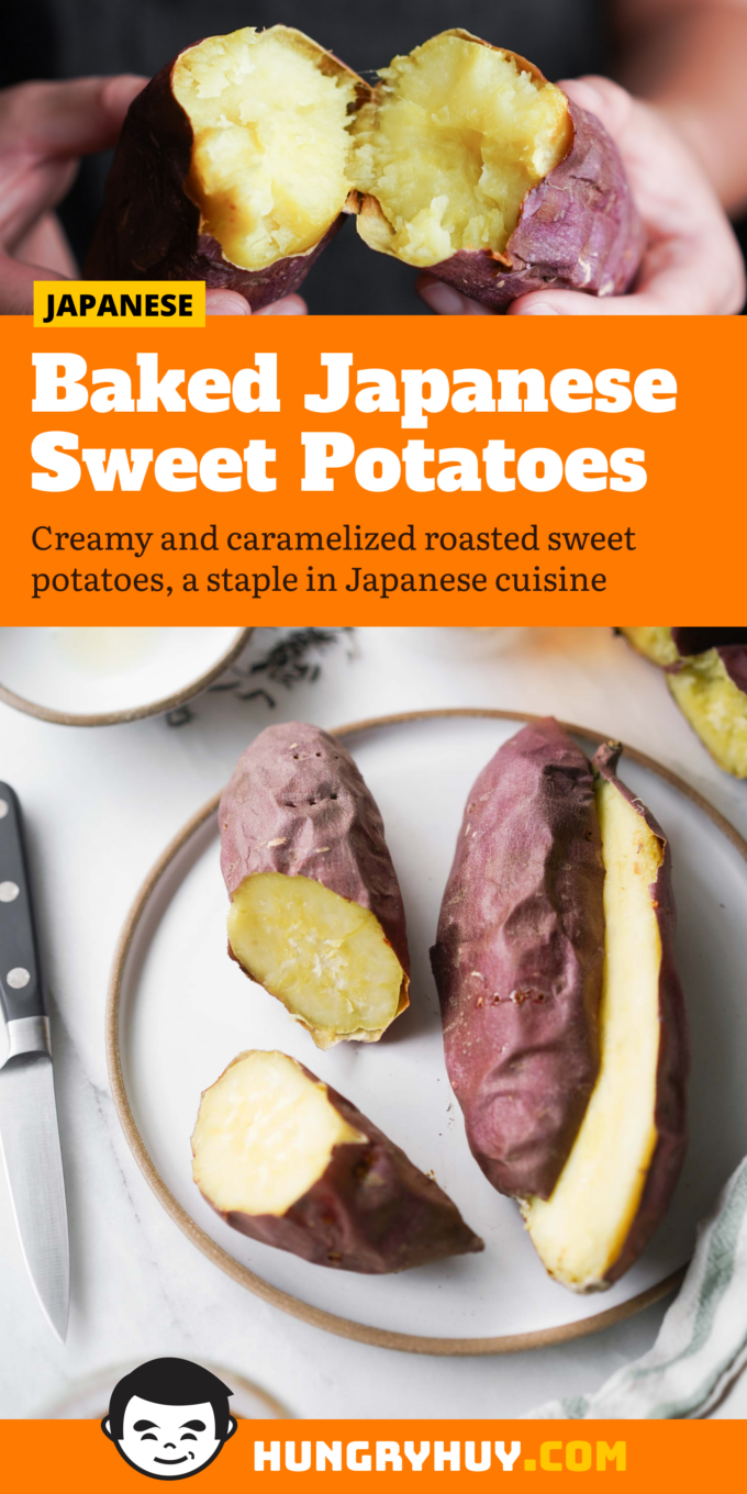 japanese baked sweet potato pinterest image