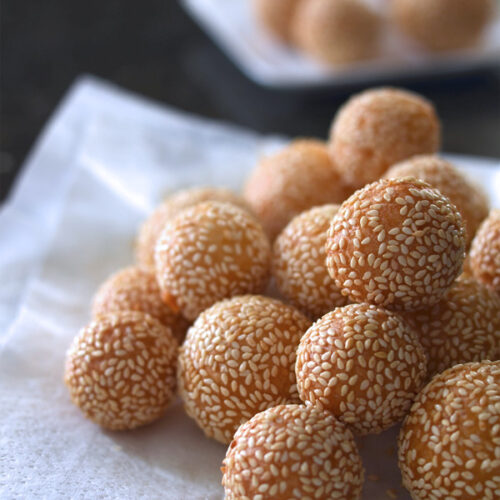 Fragrant And Sweet Sesame Cake | Miss Chinese Food