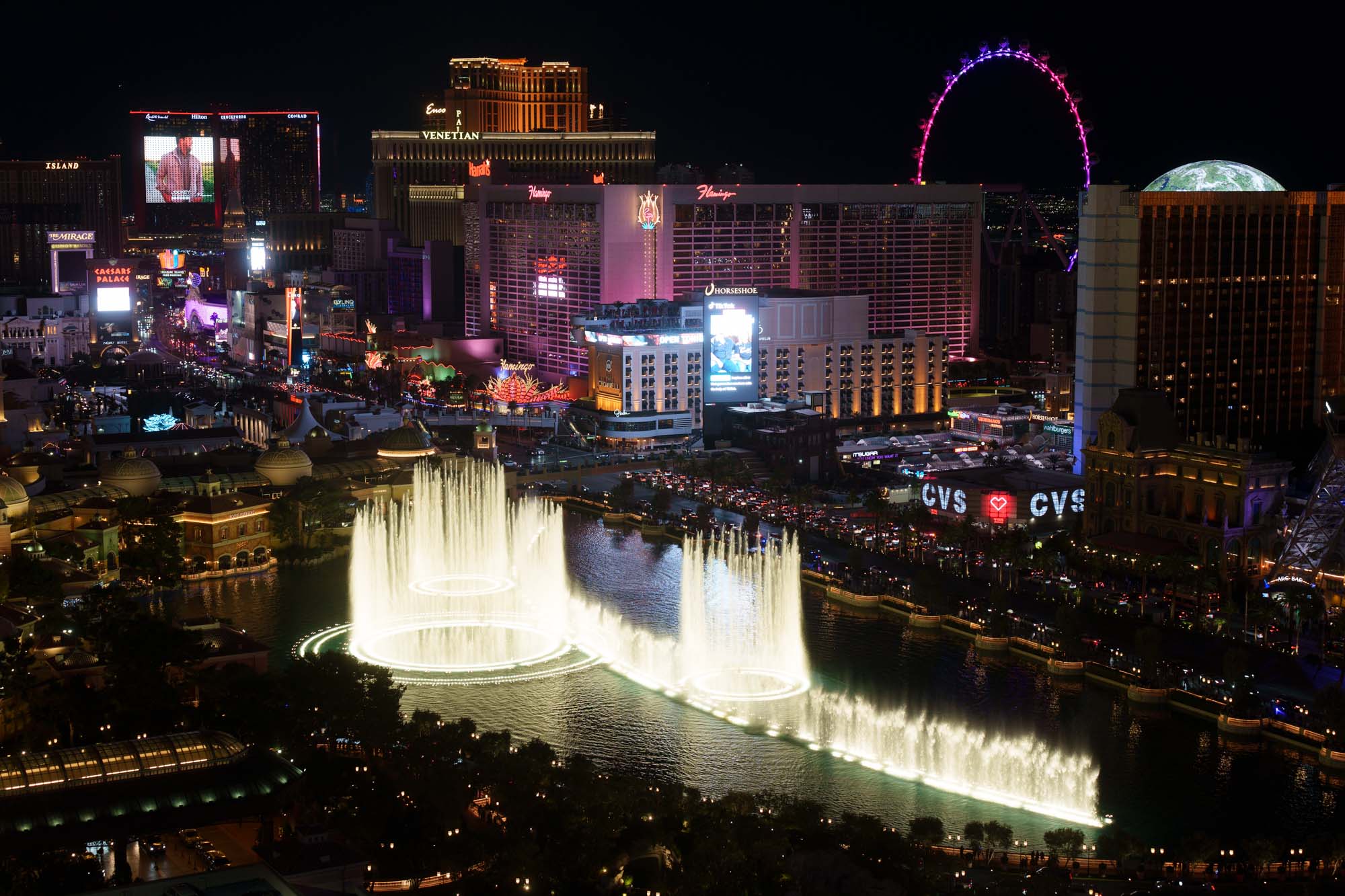 Bellagio's water fountain show