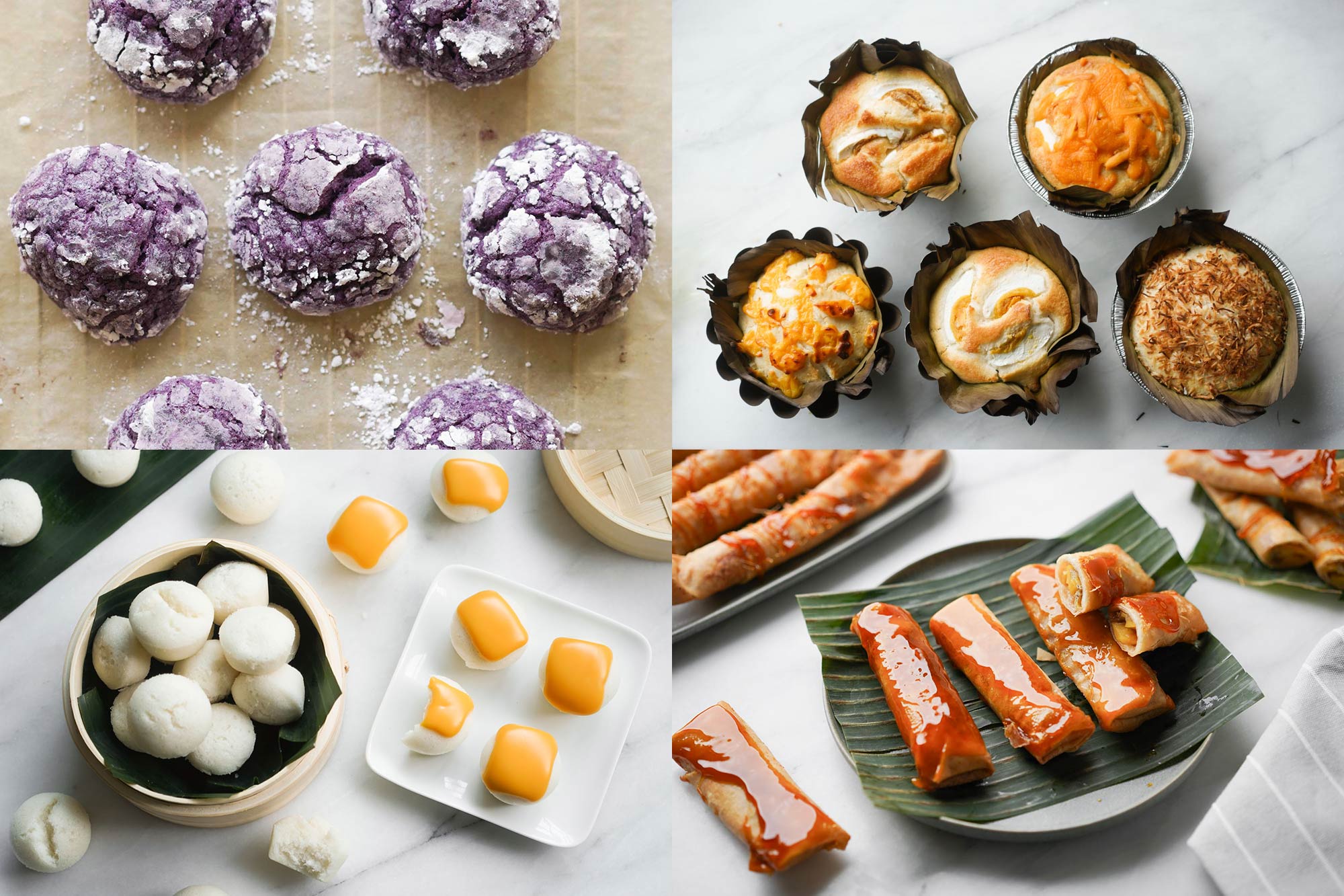 collage of the best Filipino desserts