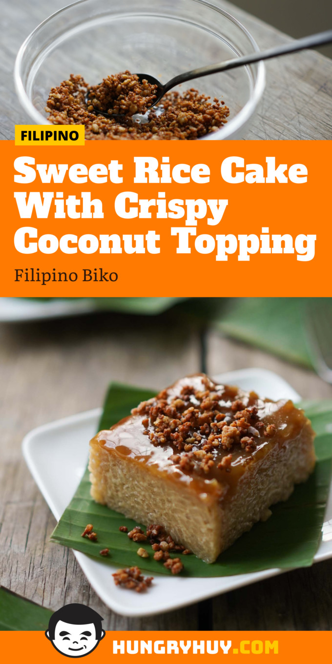 Biko Filipino Rice Cake Pinterest Image