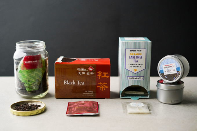 4 brands of black tea