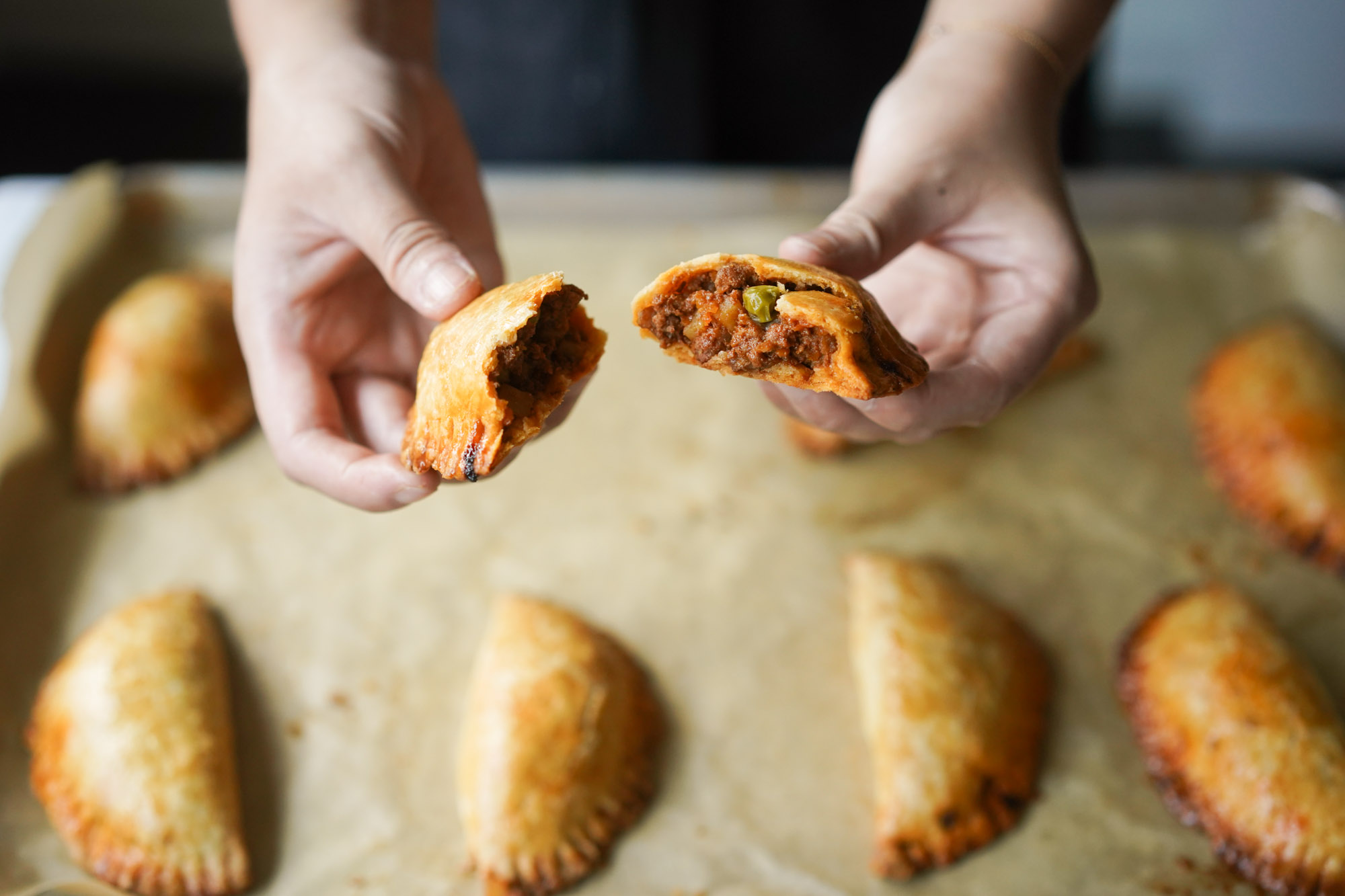 Pan bao con picadillo vegetal