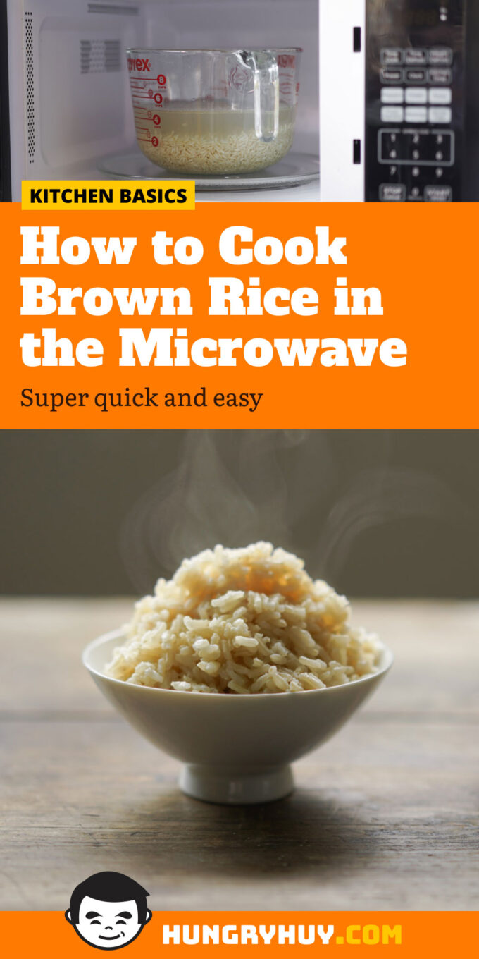 brown rice Pinterest image