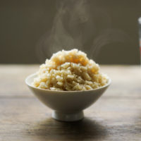 microwaved brown rice