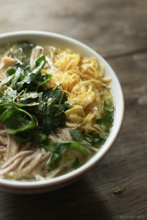 Bún Thang - Vietnamese Noodle Soup (Pork, Chicken & Egg)