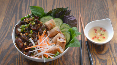 Bun Thịt Nướng Recipe Vietnamese Grilled Pork Rice Noodles Hungry Huy