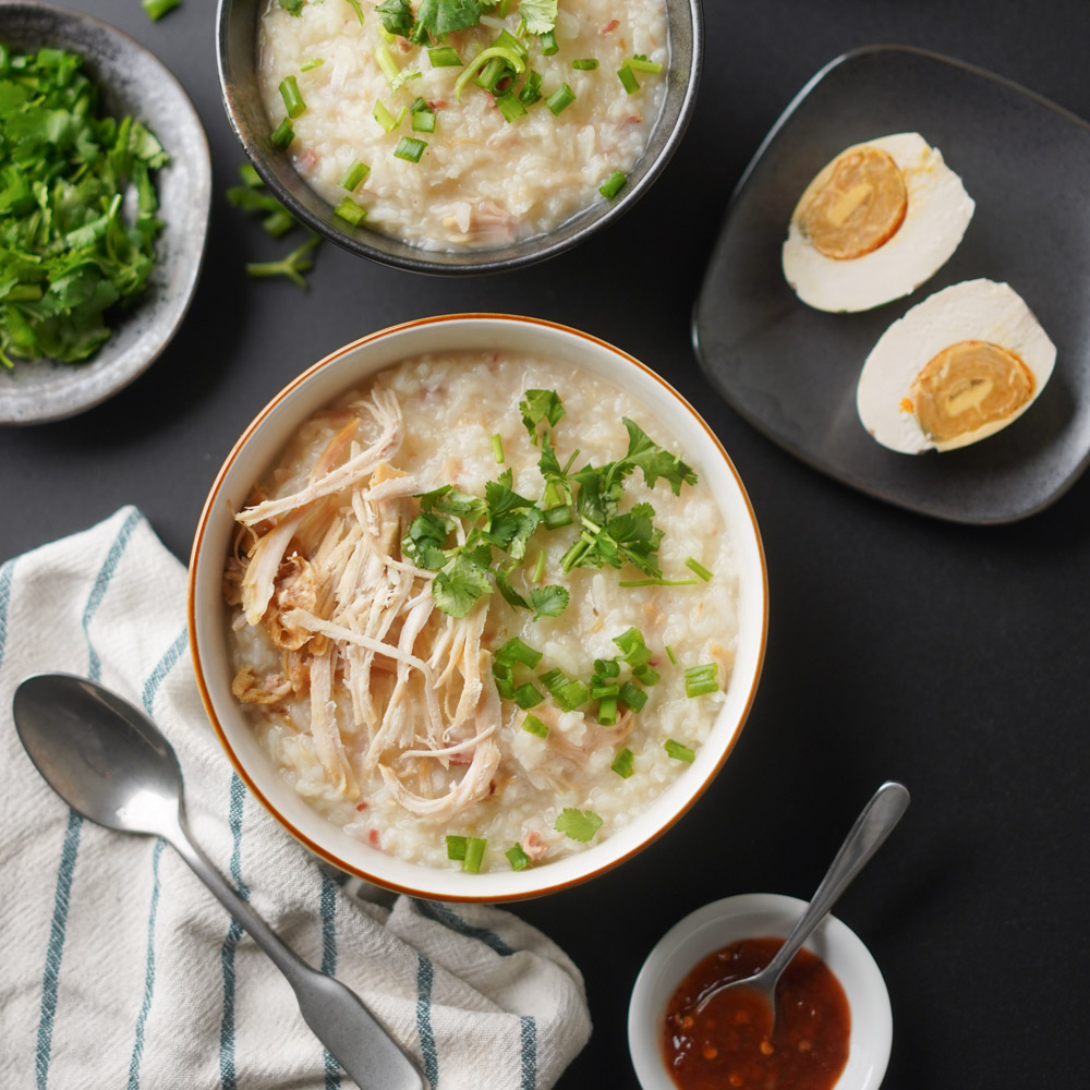 Cháo Gà (Vietnamese Chicken Rice Porridge / Congee)-image