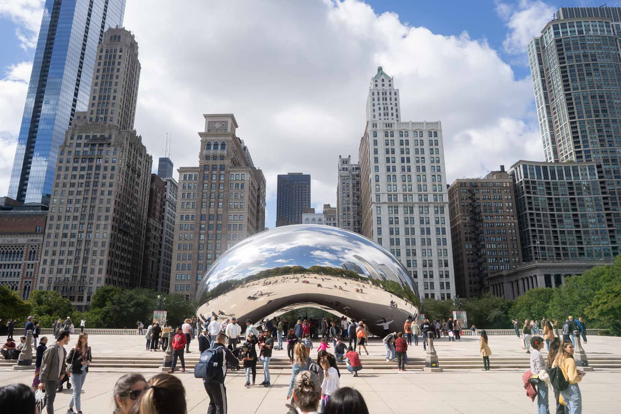 the bean sculpture in Chicago