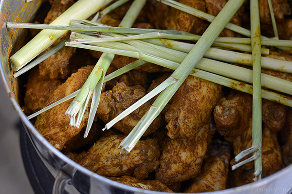 chicken and lemongrass closeup