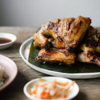 plate of chicken inasal