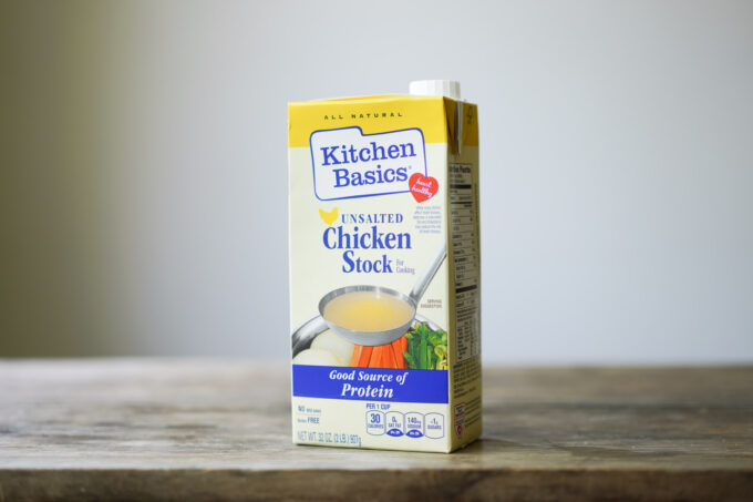 store bought box of chicken stock