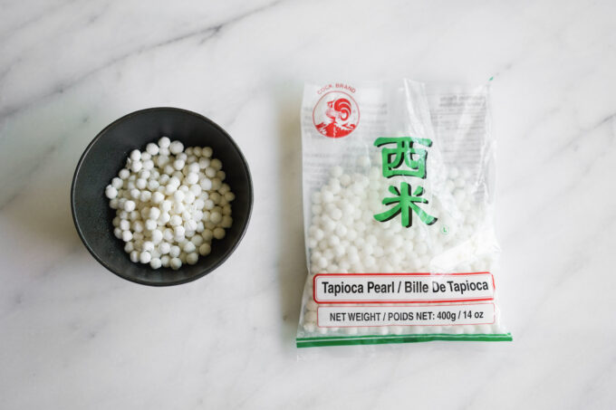 Cock Brand white tapioca pearls