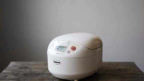 electric rice cooker on a table