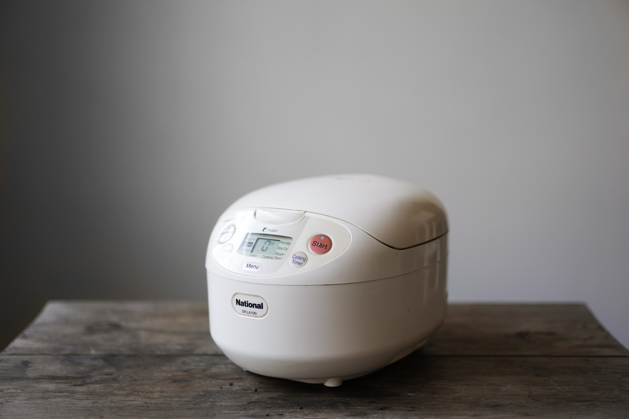 electric rice cooker on a table