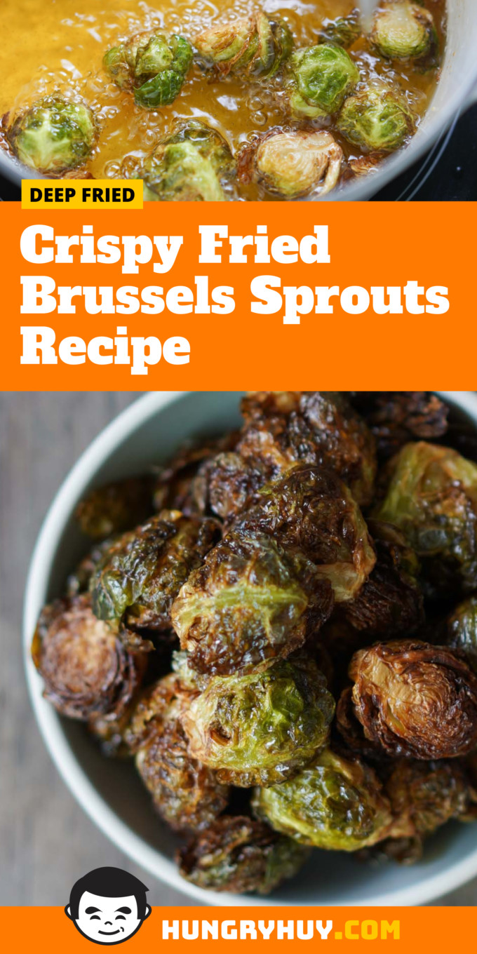 Crispy Fried Brussels Sprouts Pinterest Image