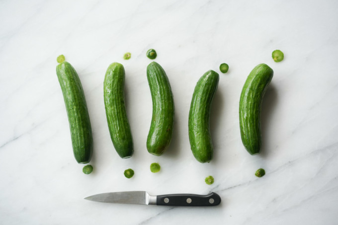 tips cut off cucumbers