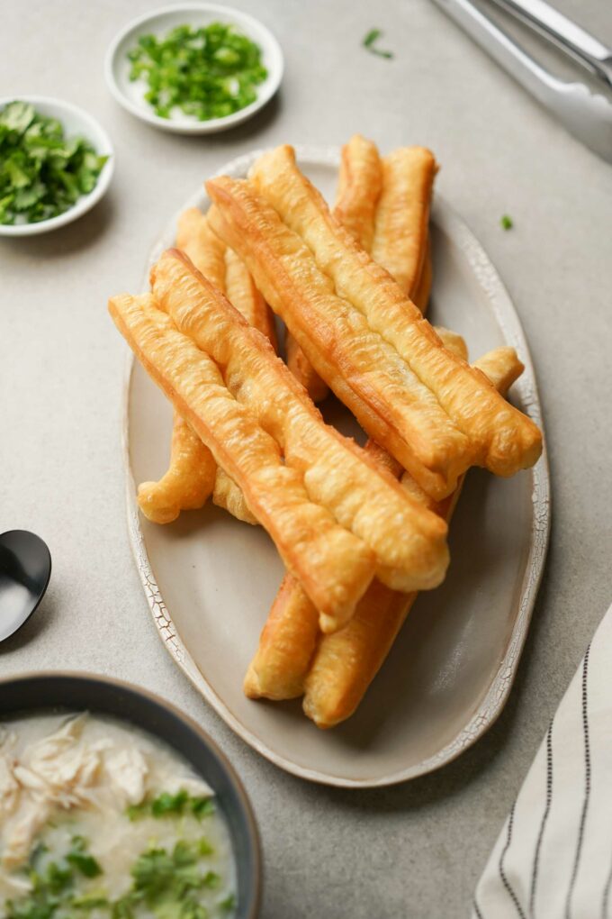 plate full of youtiao