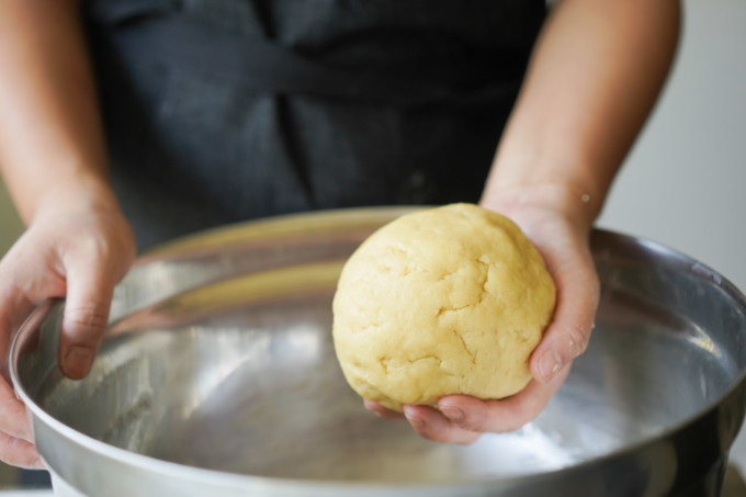 balled up dough