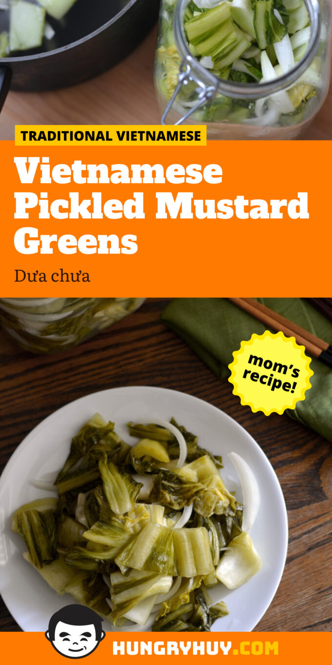 Vietnamese Pickled Mustard Greens - Dưa Chua Recipe