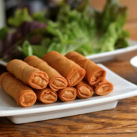 crispy egg roll plate