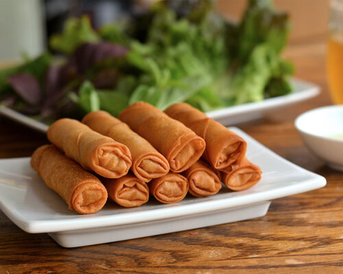 Crispy Vegetable and Mushroom Spring Rolls (Vegan Recipe) - The Foodie  Takes Flight