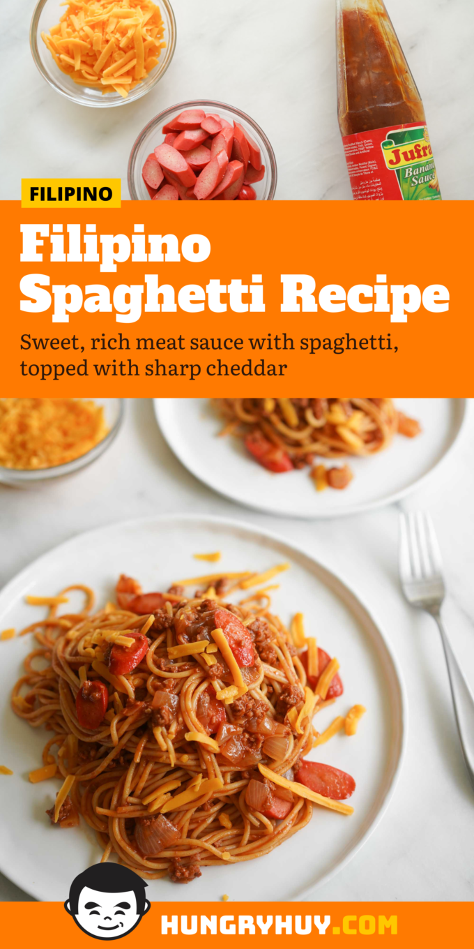 Filpino spaghetti pinterest image