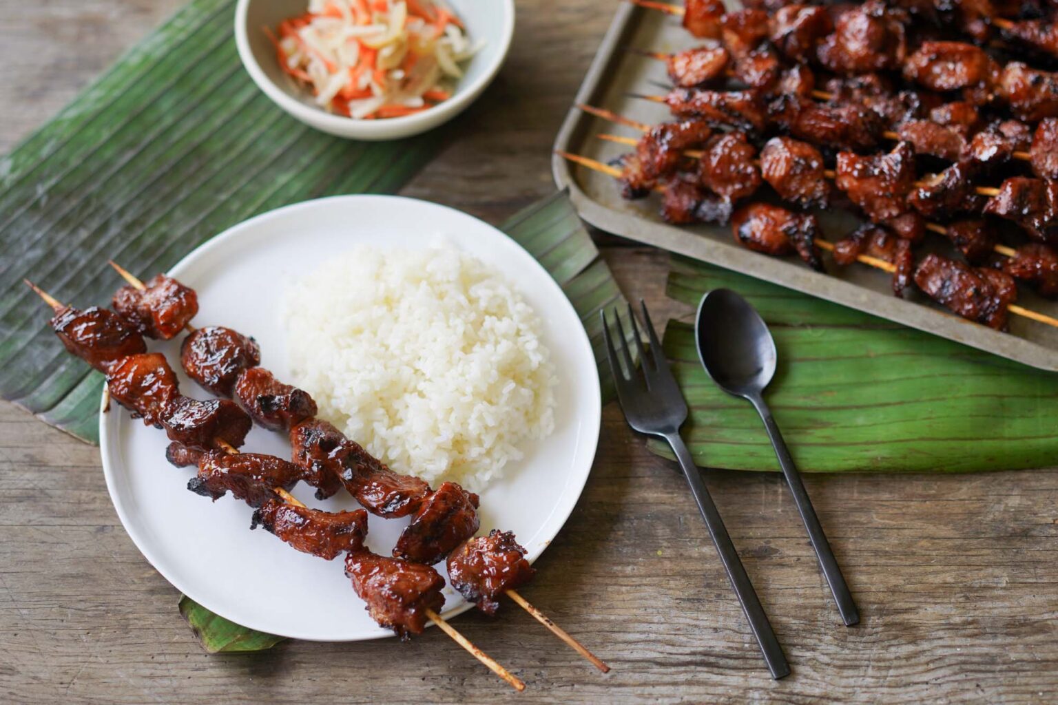 Filipino BBQ Pork Skewers Hungry Huy