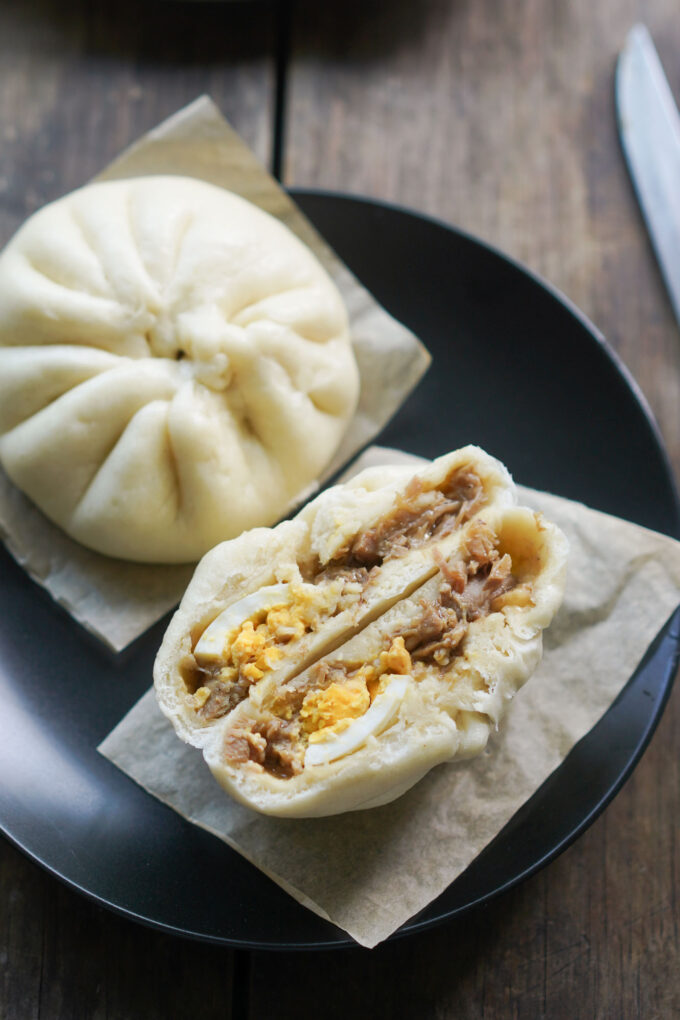 siopao asado on a plate