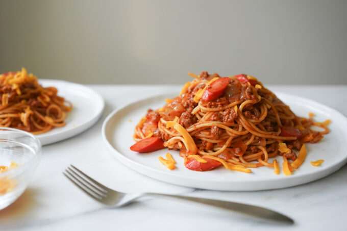 plate of filipino spaghetti