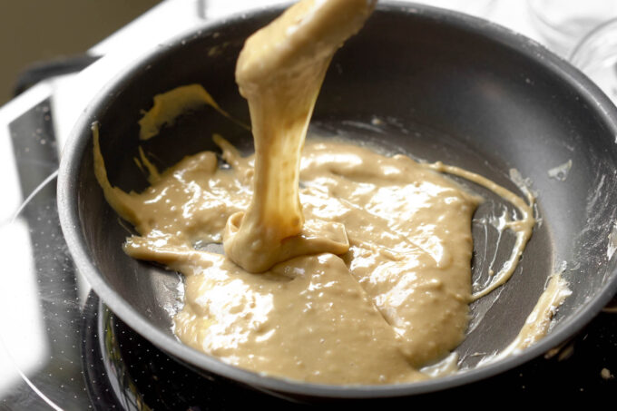 final texture of mixing tapioca flour