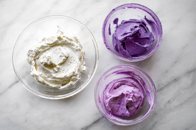 ube buttercream frosting