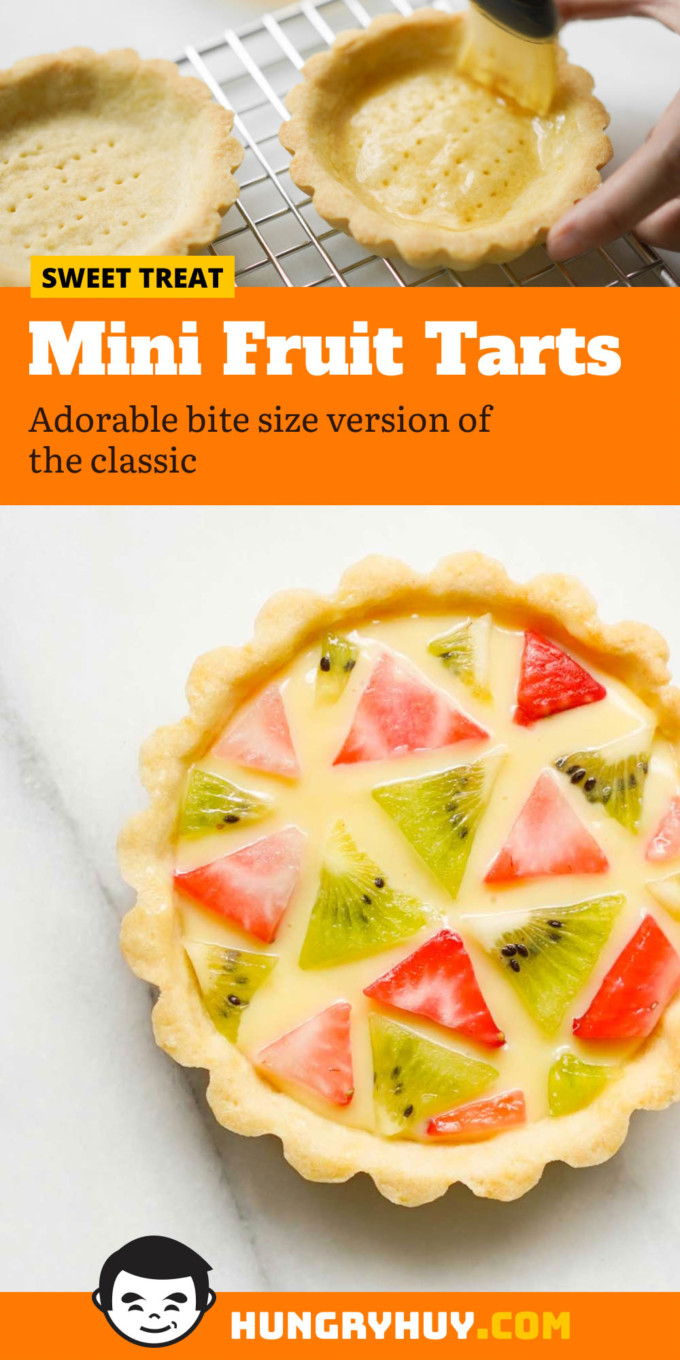 mini fruit tart Pinterest image