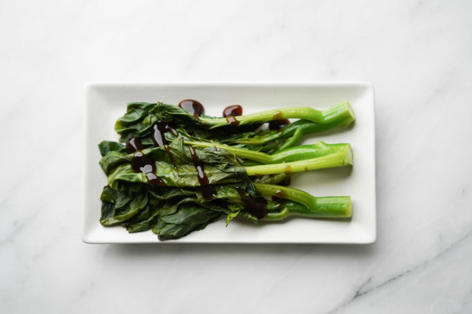 gailan - Chinese broccoli with oyster sauce
