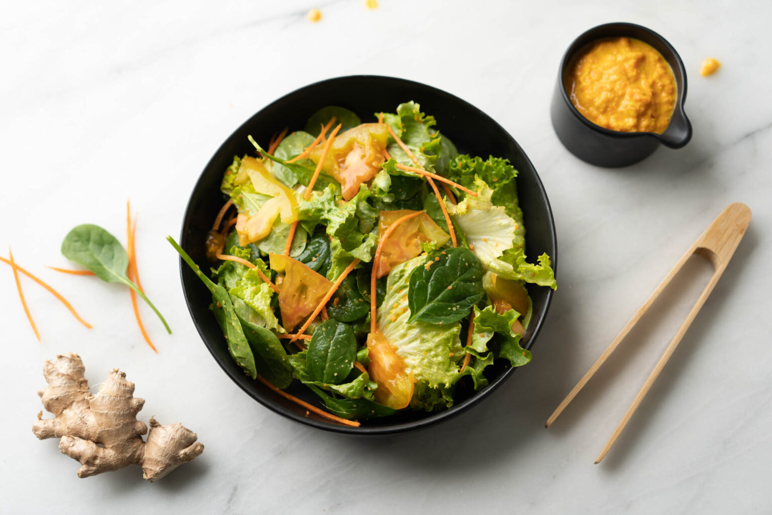 Japanese Ginger Salad Dressing Recipe - Hungry Huy