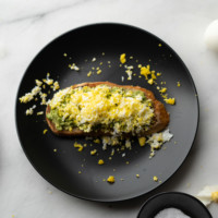 grated egg avo toast recipe