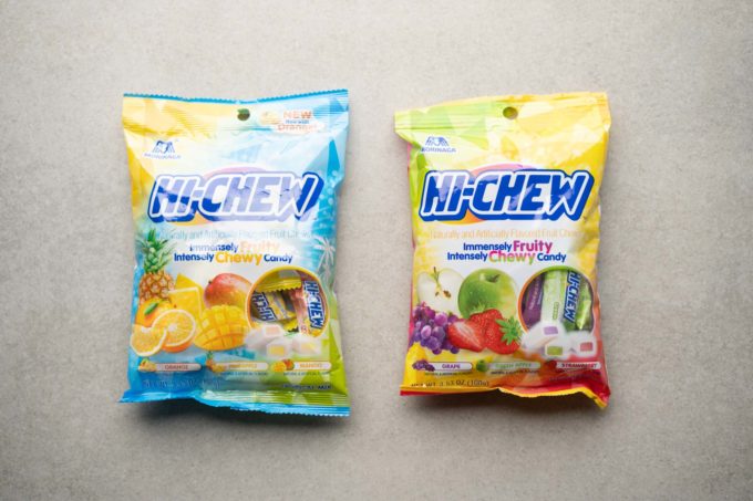 bags of Hi-Chew candy