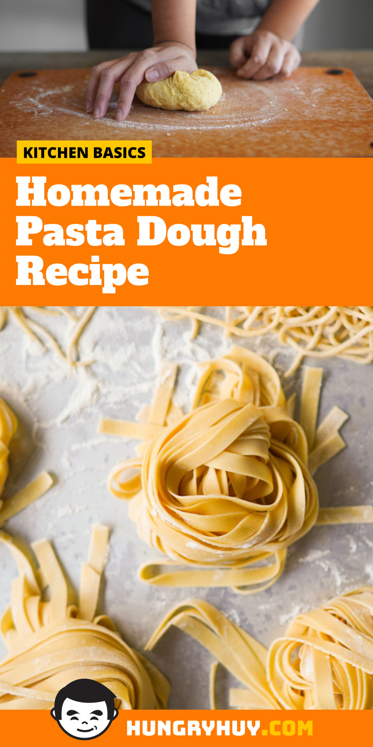 Homemade Pasta Dough Recipe (Fresh Egg Pasta) - Hungry Huy