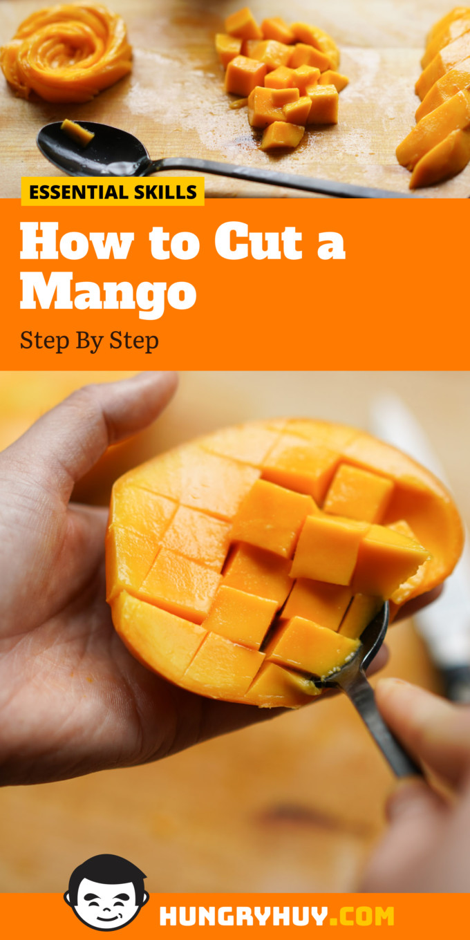 How to cut a Mango Pinterest Image