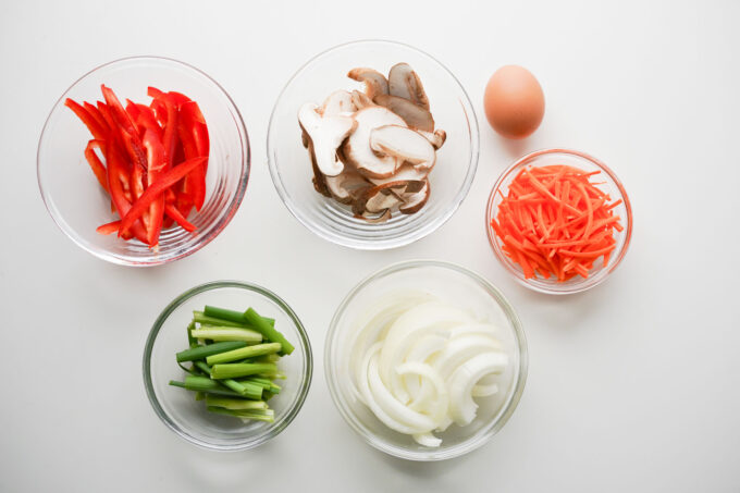 veggies for japchae