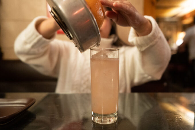 DIY grapefruit sour