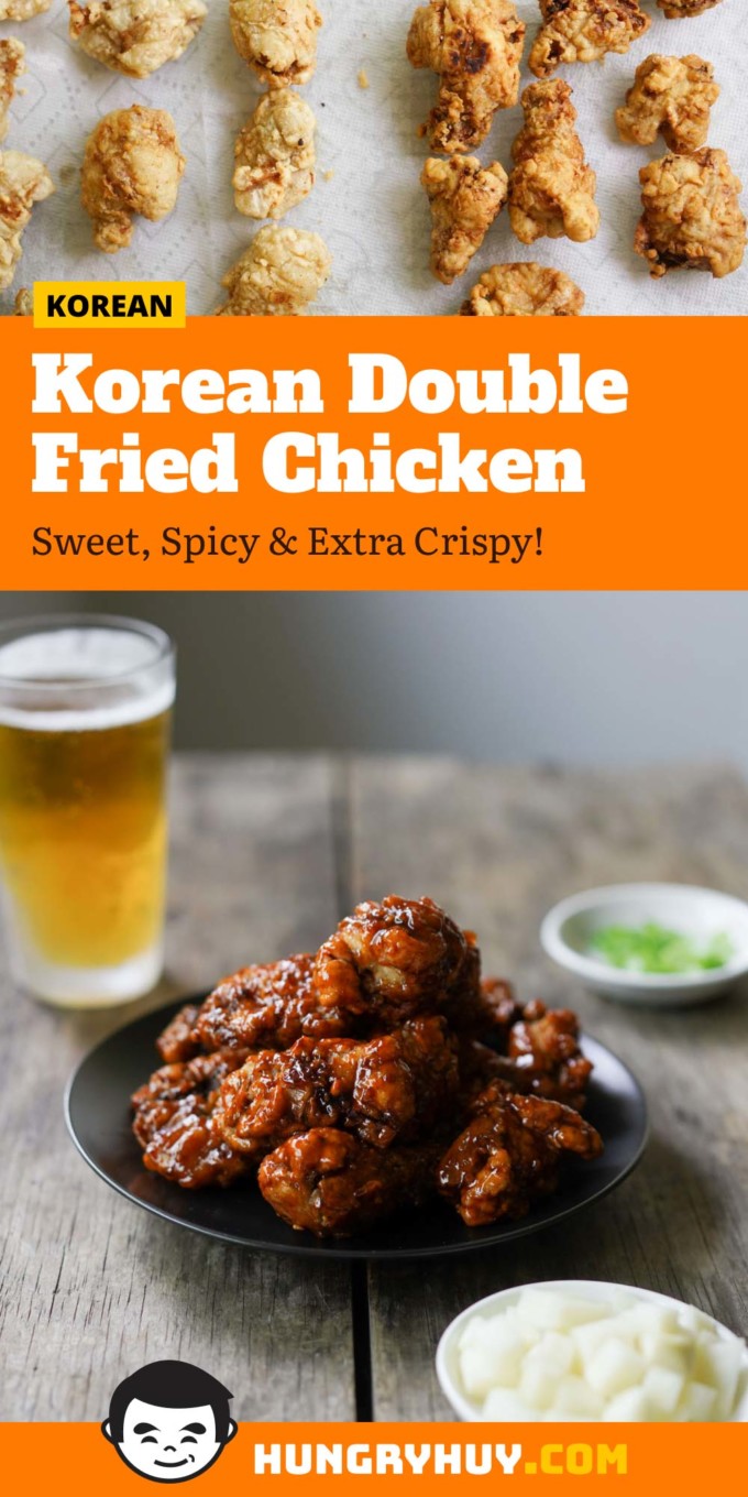 Korean fried chicken Pinterest image