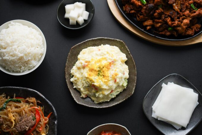 plate of Korean potato salad / gamja