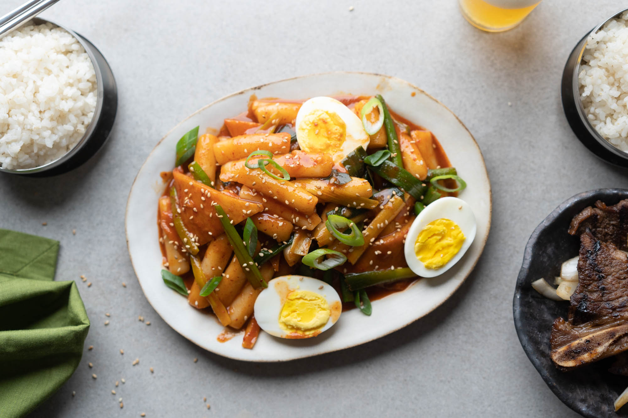 plate of Korean tteokbokki